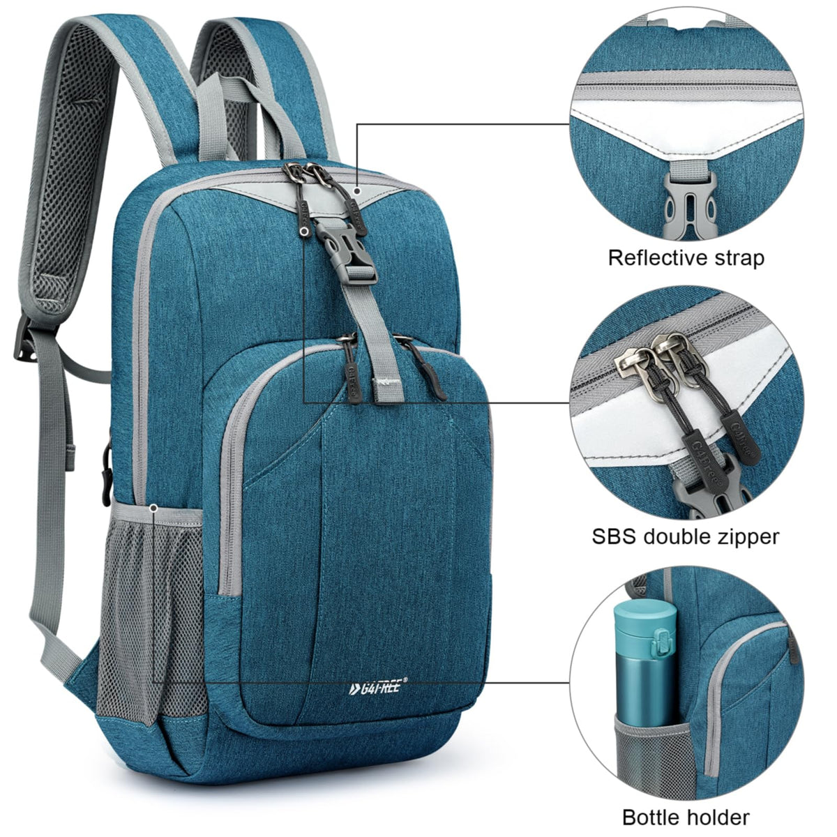 G4Free G4Free Mini 10L Hiking Cycling Compact Shoulder Backpack