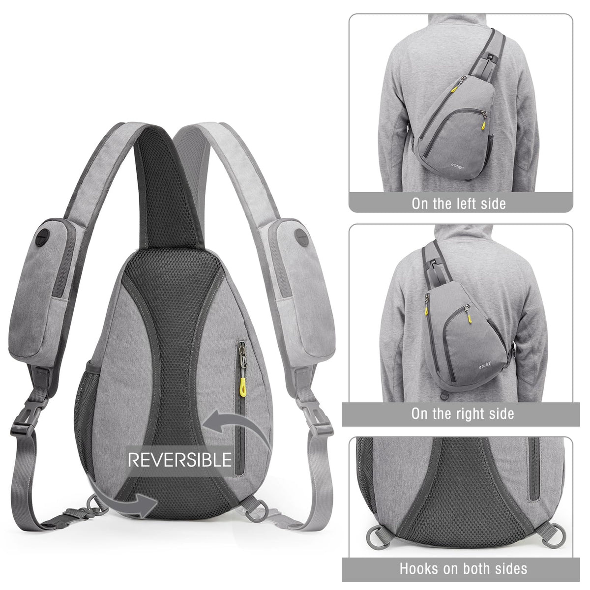 G4Free G4Free RFID Sling Bag Crossbody Backpack