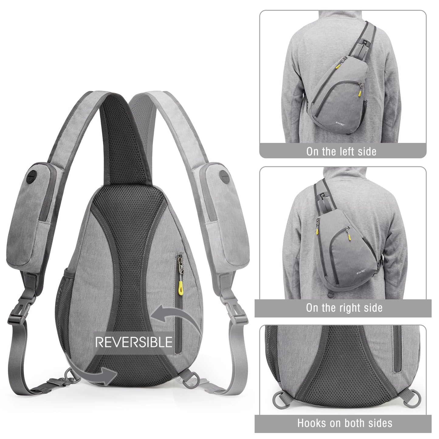 G4Free RFID Sling Bag Crossbody Backpack