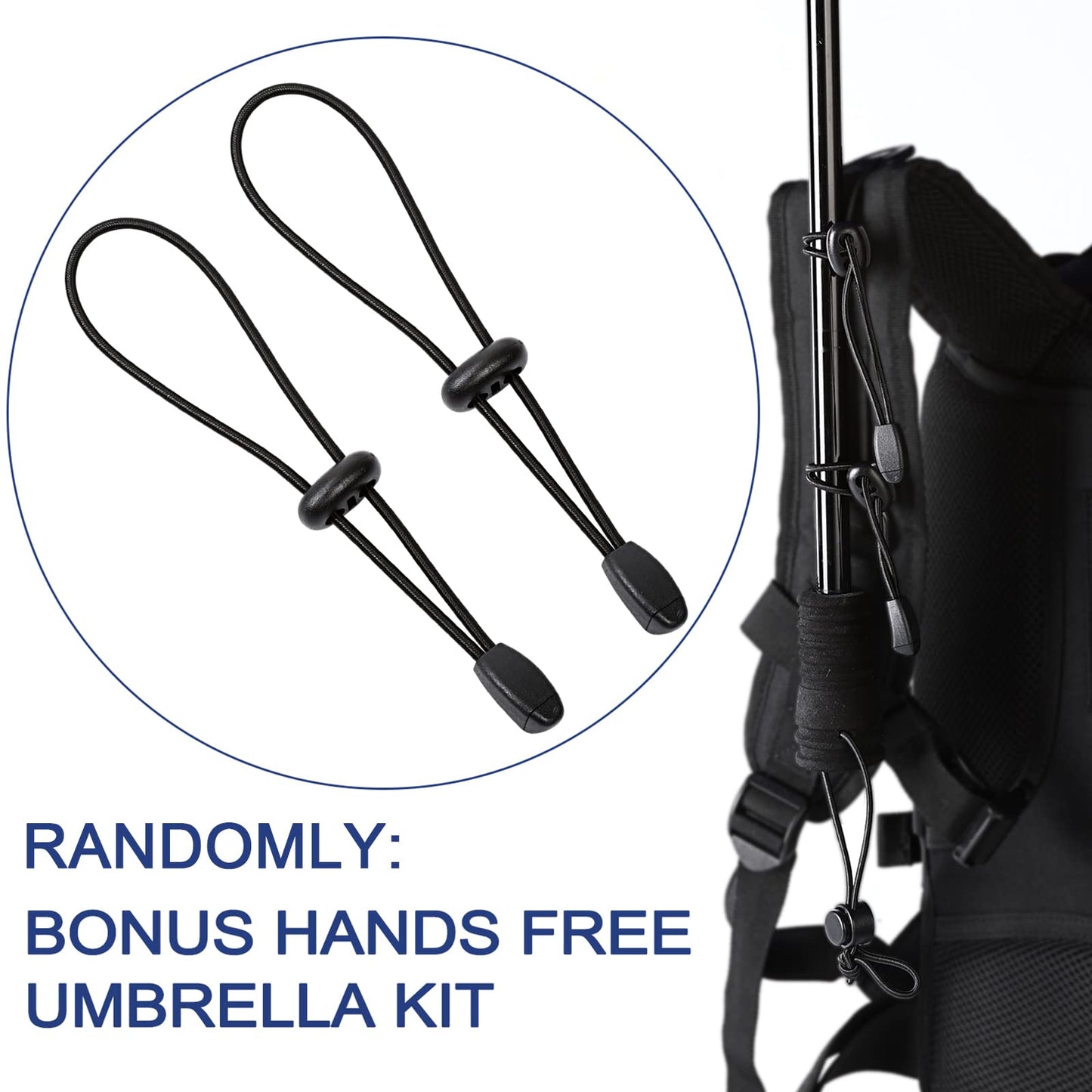 G4Free 46 Inch UV Reflective Full-size Trekking Backpacking Umbrella
