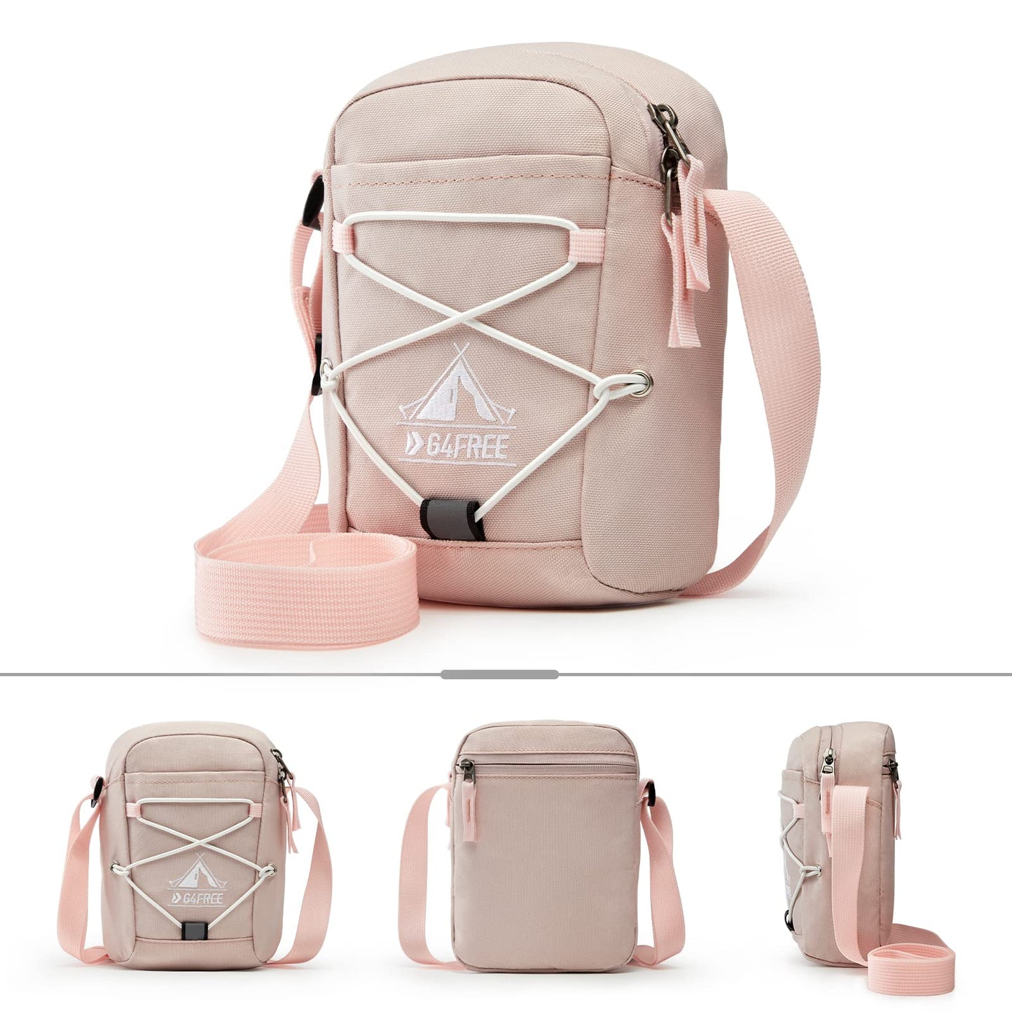 G4Free Small Crossbody Bag RFID Side Shoulder Cell Phone Bag