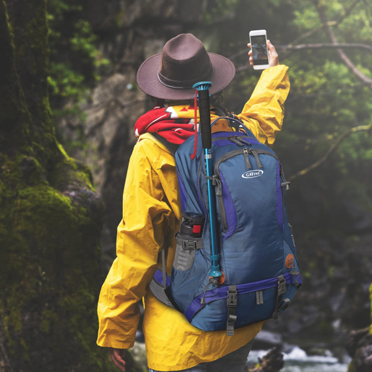 G4Free G4Free 50L Hiking Backpack with Rain Cover for Men Women