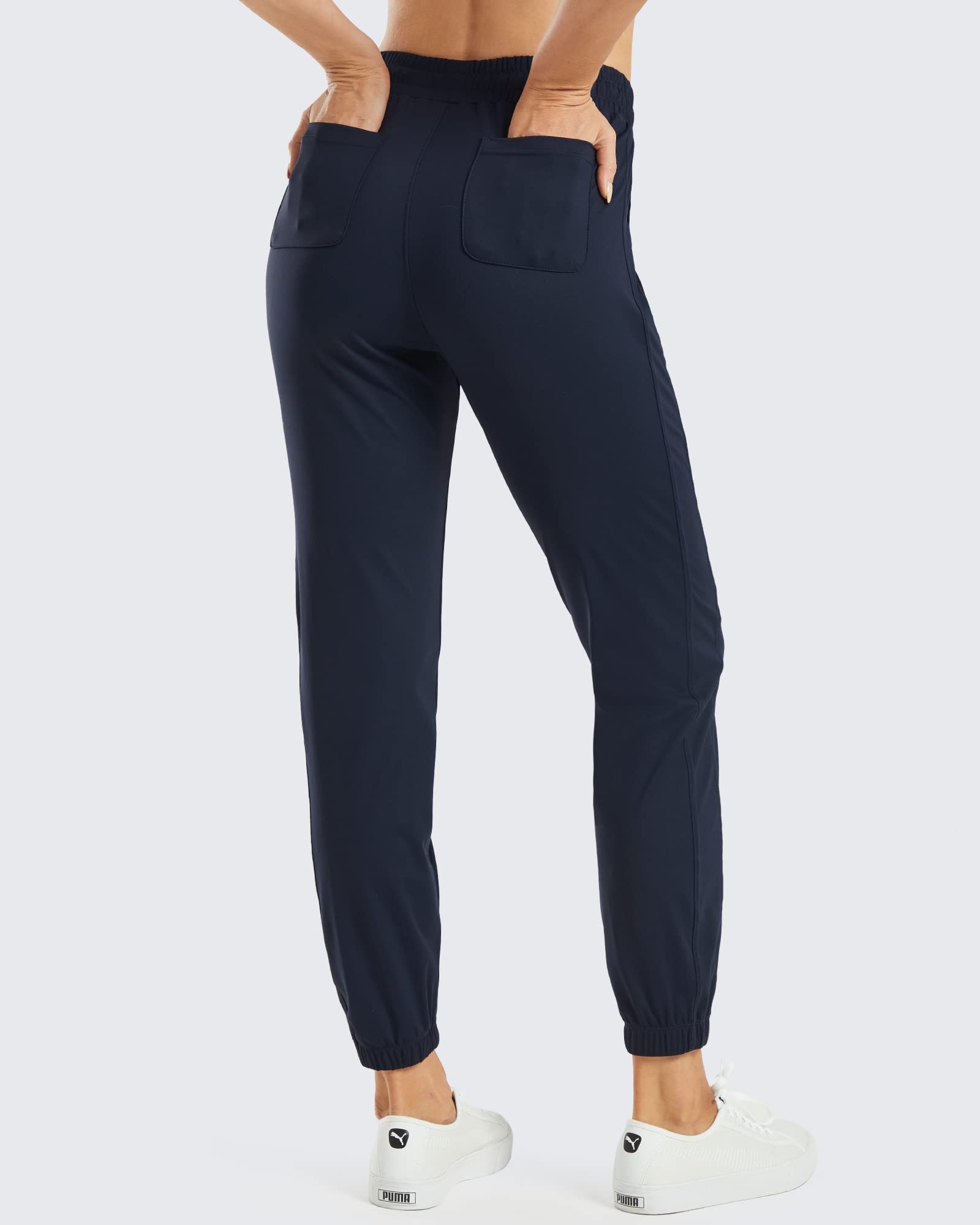 G4Free Activewear Golf Pants Tapered Joggers Casual Pants # Black