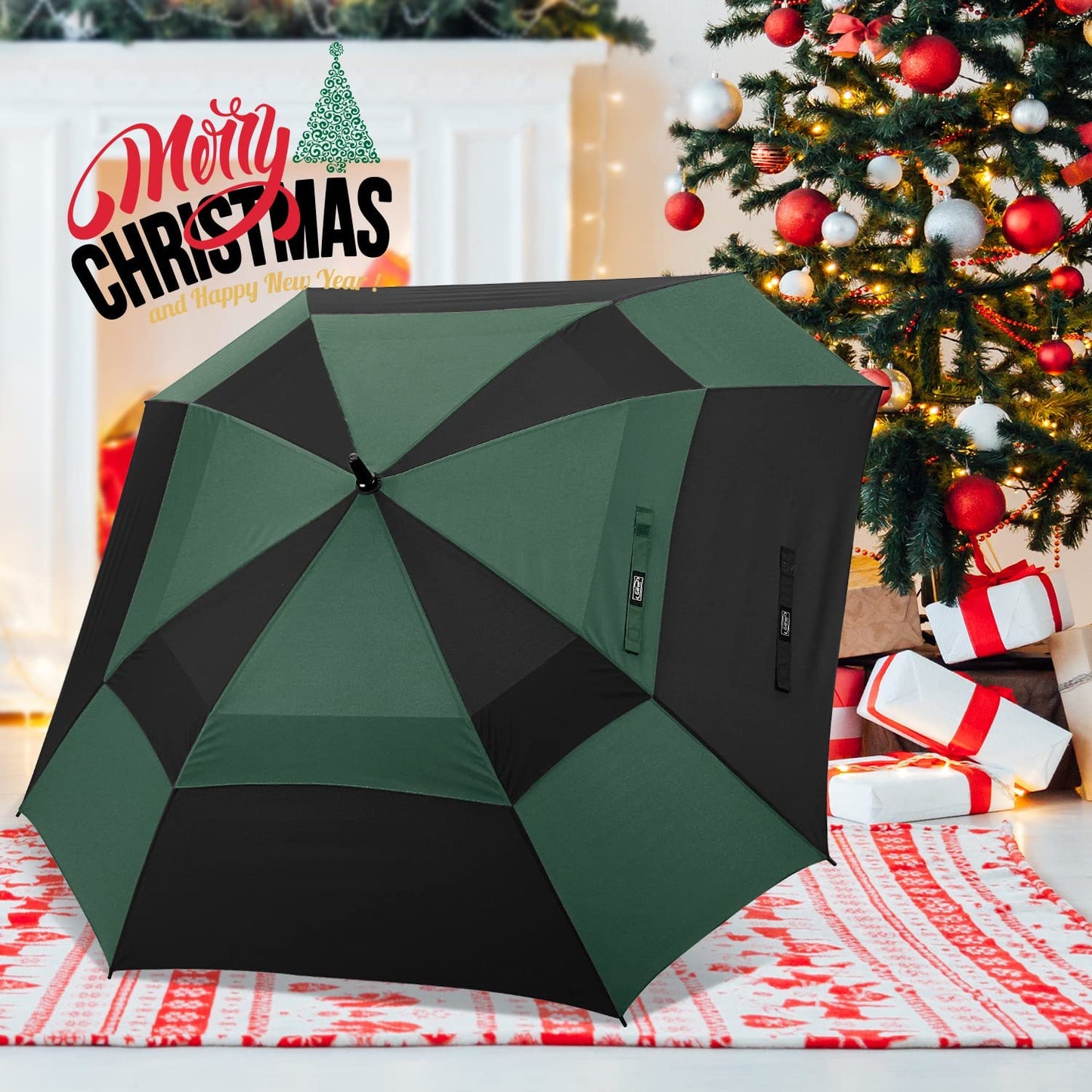G4Free Extra Large Golf Umbrella 62/68 inch Vented Square Umbrella