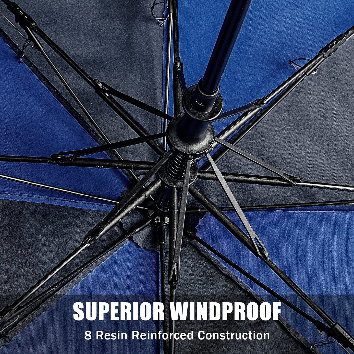 G4Free 62 Inch Portable Automatic Open Oversize Vented Double Canopy Umbrellas