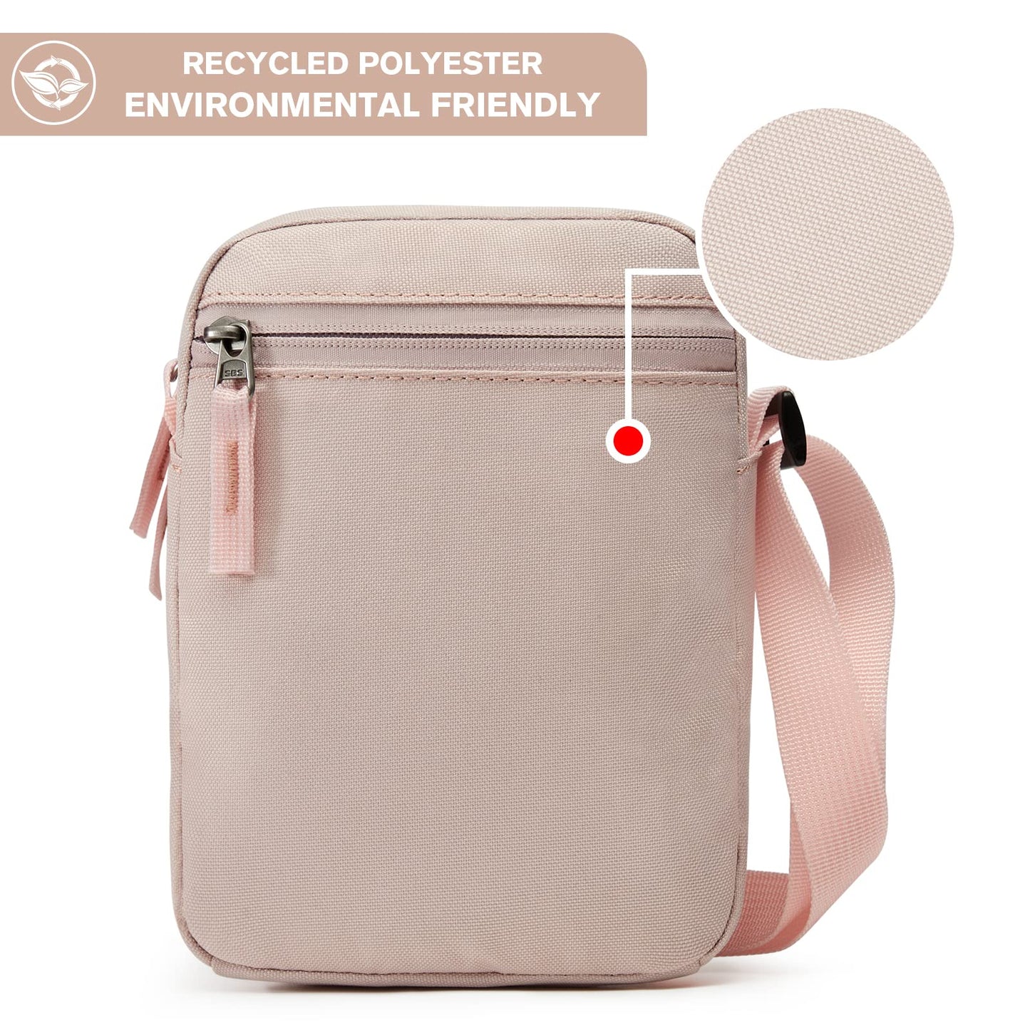 G4Free Small Crossbody Bag RFID Side Shoulder Cell Phone Bag