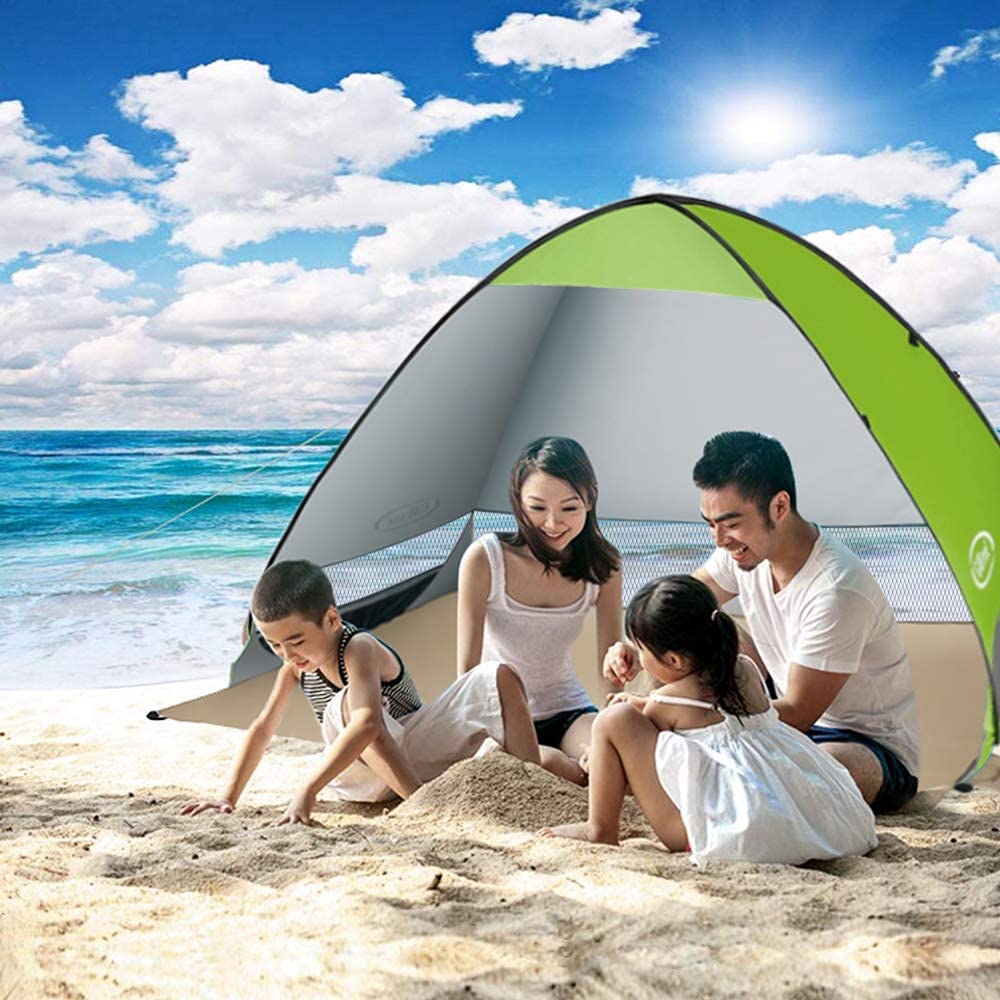 G4Free Large Pop up Beach Tent for 3-4 Person