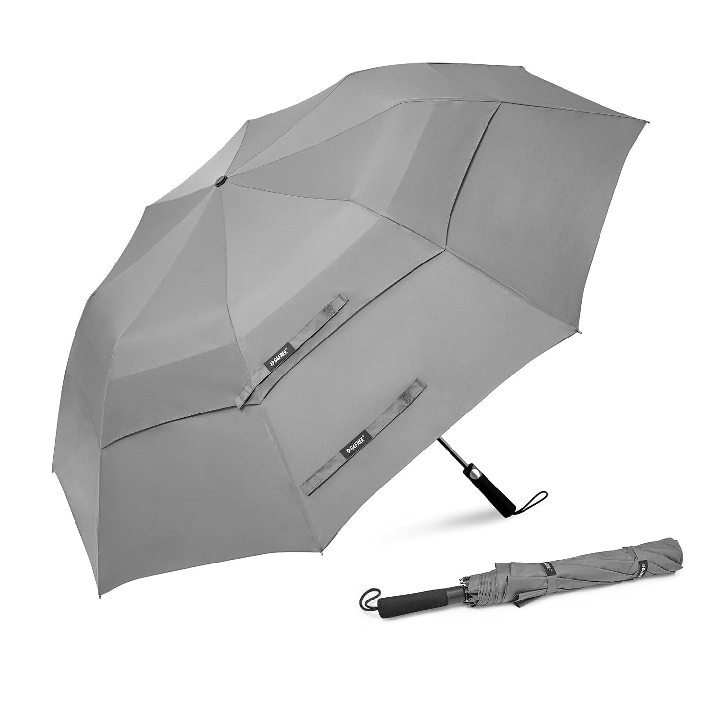 G4Free 62 Inch Portable Automatic Open Oversize Vented Double Canopy Umbrellas