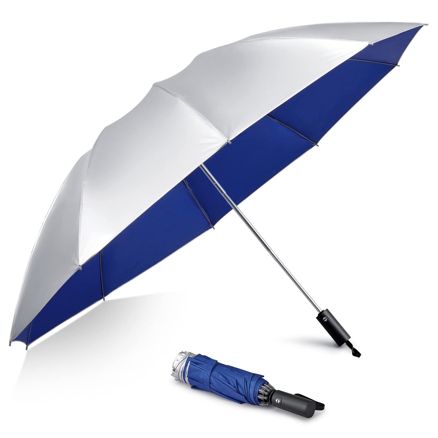 G4Free UPF 50+ UV Protection 54 Inch Large Reverse Travel Umbrella