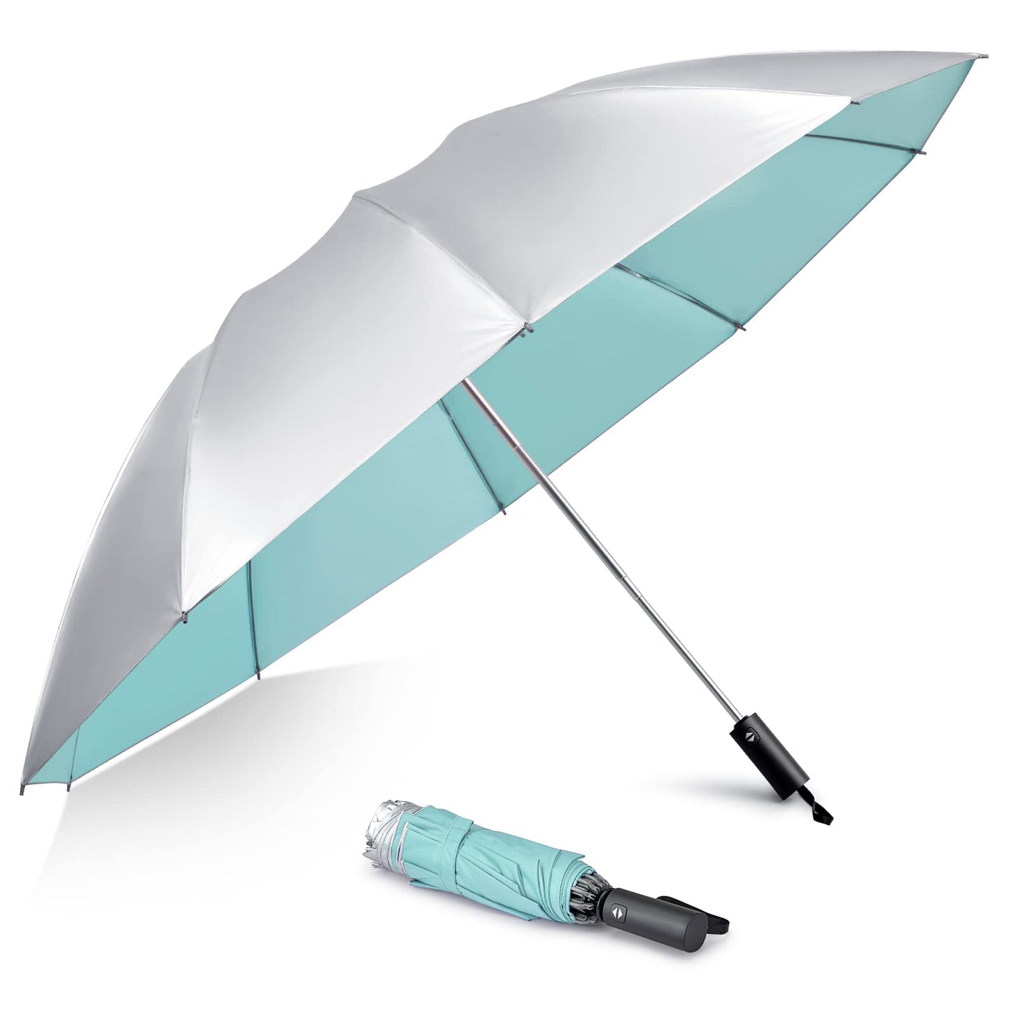 G4Free UPF 50+ UV Protection 54 Inch Large Reverse Travel Umbrella