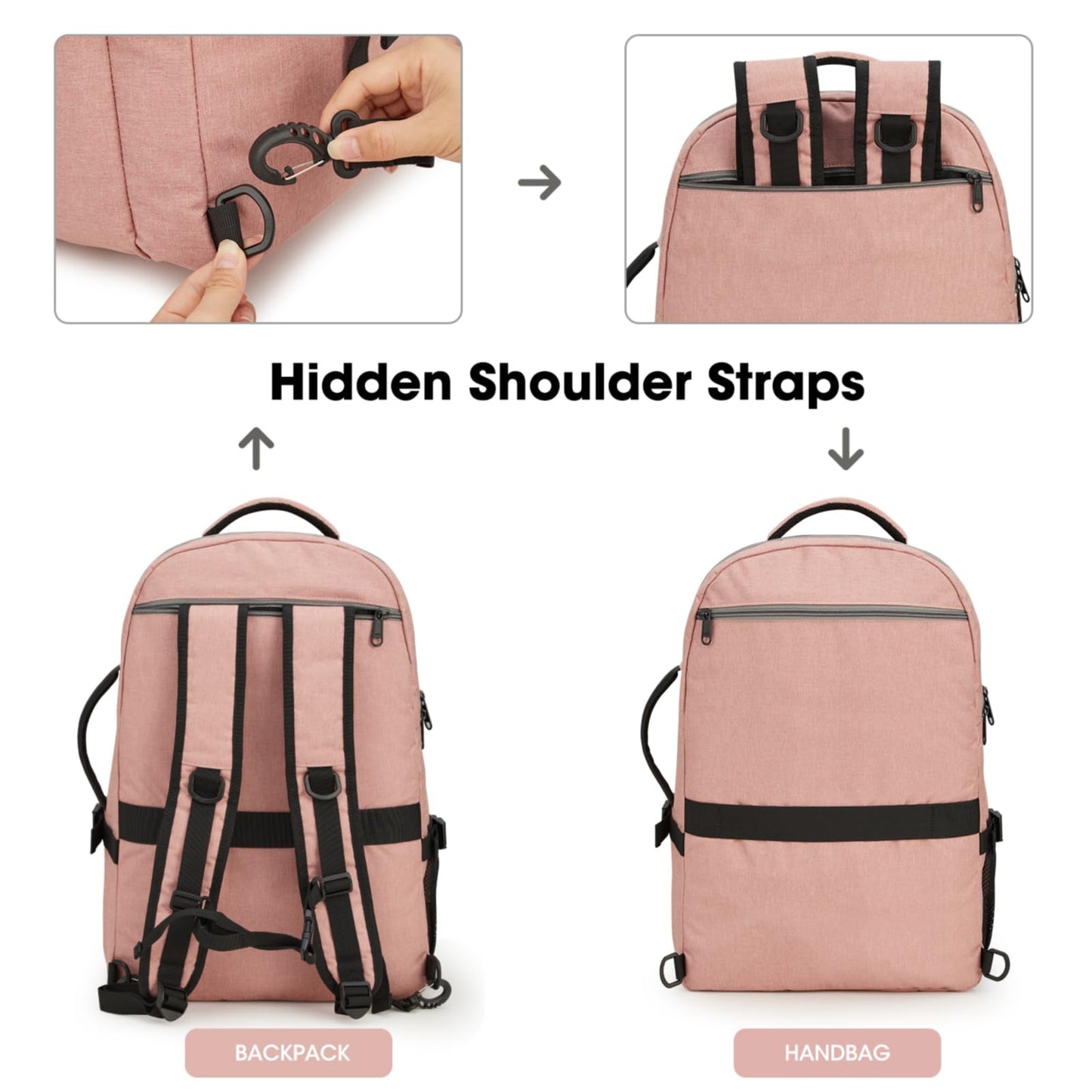 G4Free 40l Carry On Waterproof Travel Backpack For Women Men