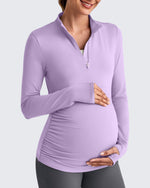 UPF 50+ Half Zip Sun Maternity Shirts