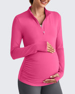 UPF 50+ Half Zip Sun Maternity Shirts