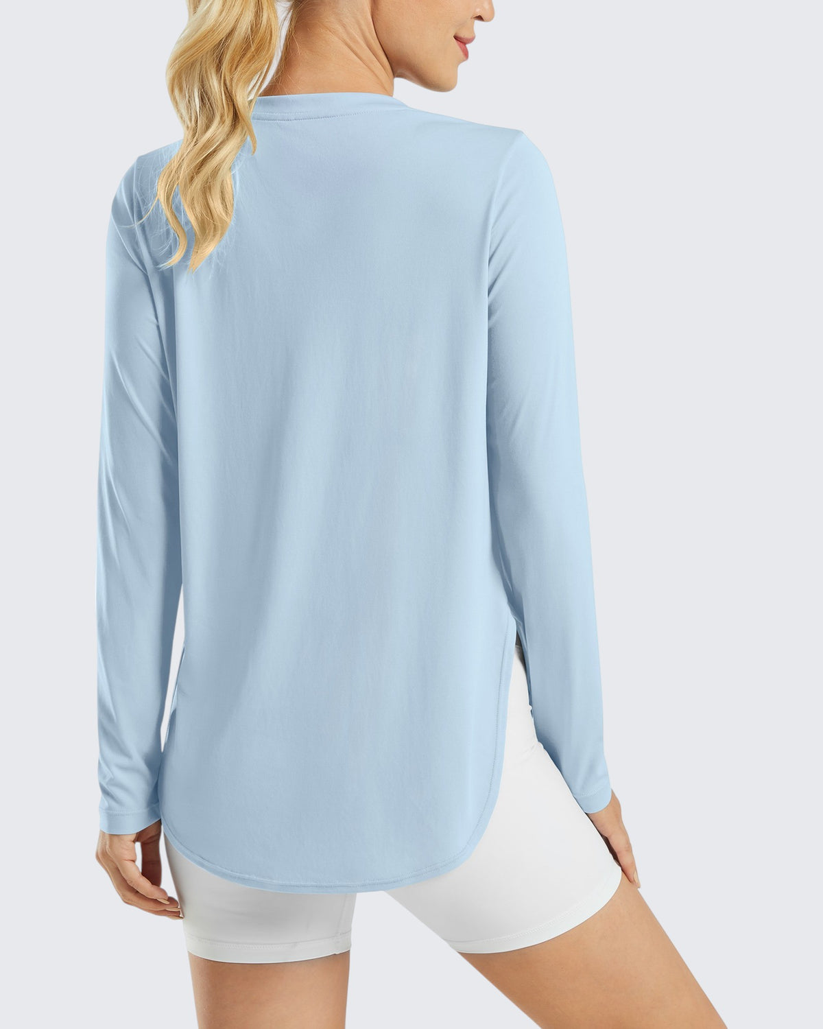G4Free Activewear Scoop Neck UV Sun Workout Long Sleeve