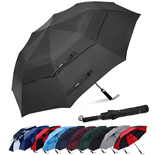 G4Free G4Free 62 Inch Portable Automatic Open Oversize Vented Double Canopy Umbrellas