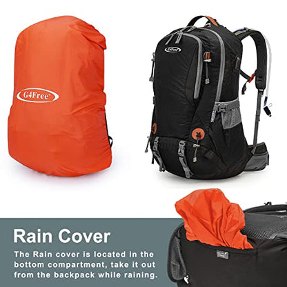 G4Free 50L Hiking Backpack with Rain Cover for Men Women