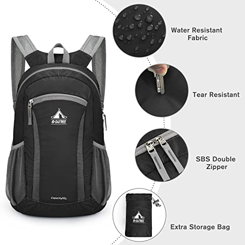 G4Free Hiking Daypack Water Resistant Lightweight Packable Backpack