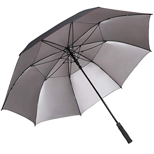 G4Free 54/62/68 Inch UV Protection Automatic Open Double Canopy Vented Sun Rain Umbrella