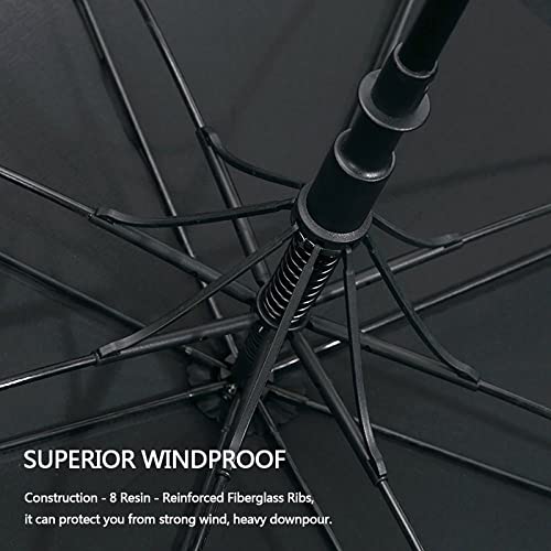 G4Free Activewear - G4Free Automatic Open Golf Umbrella Double Canopy Vented Stick Umbrellas -TN22A051A-D02V638A-D01V066A-TN22A051B-D02V638B