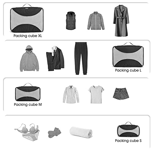 G4Free Activewear - G4Free Packing Cubes 6pcs Travel Accessories Organizers Travel Packing Bags -D10V005A-D10V005B