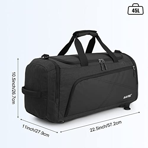 G4Free Activewear - G4Free 45L 3-Way Duffle Backpack with Wet Pocket & Shoes Compartment -TN22B071A-TN23B181A-TN22B071B-TN23B181B-TN22B071C