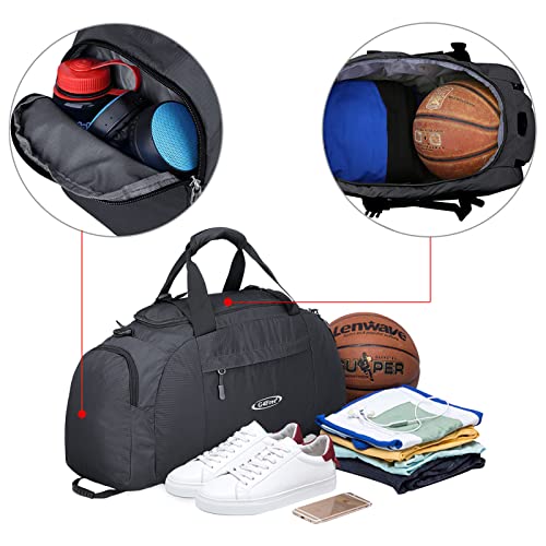 G4Free G4Free 40L 3-Way Duffle Bag Backpack Gym Bag