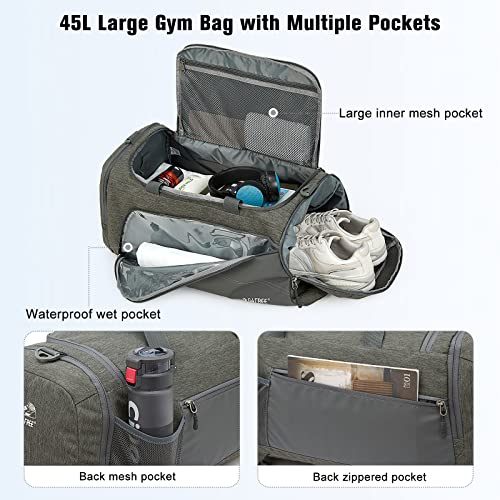 G4Free Activewear - G4Free 45L 3-Way Duffle Backpack with Wet Pocket & Shoes Compartment -TN22B071A-TN23B181A-TN22B071B-TN23B181B-TN22B071C