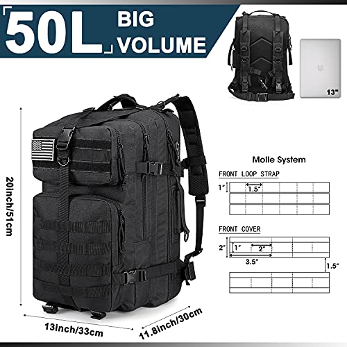 G4Free Activewear - G4Free 50L Military Style Tactical Backpack -D02V722A