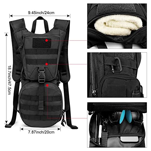 G4Free Activewear - G4Free Military Tactical Hydration Backpack with 3L Upgraded Bladder -D02V560A-D02V560B
