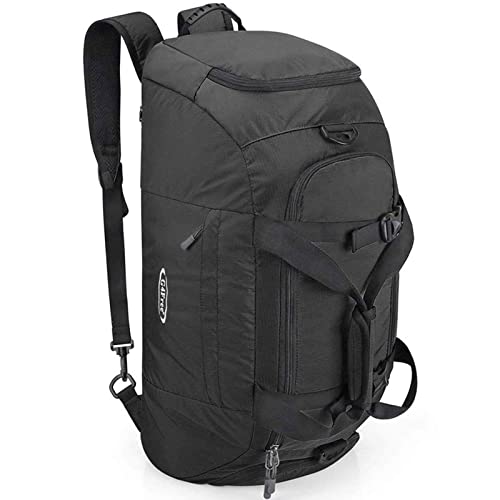 G4Free Foldable Travel Duffel Bag Lightweight 40L Large Luggage Gym Backpack Sports Bag with Shoe Compartment for Traveling Swimming Yoga Hiking