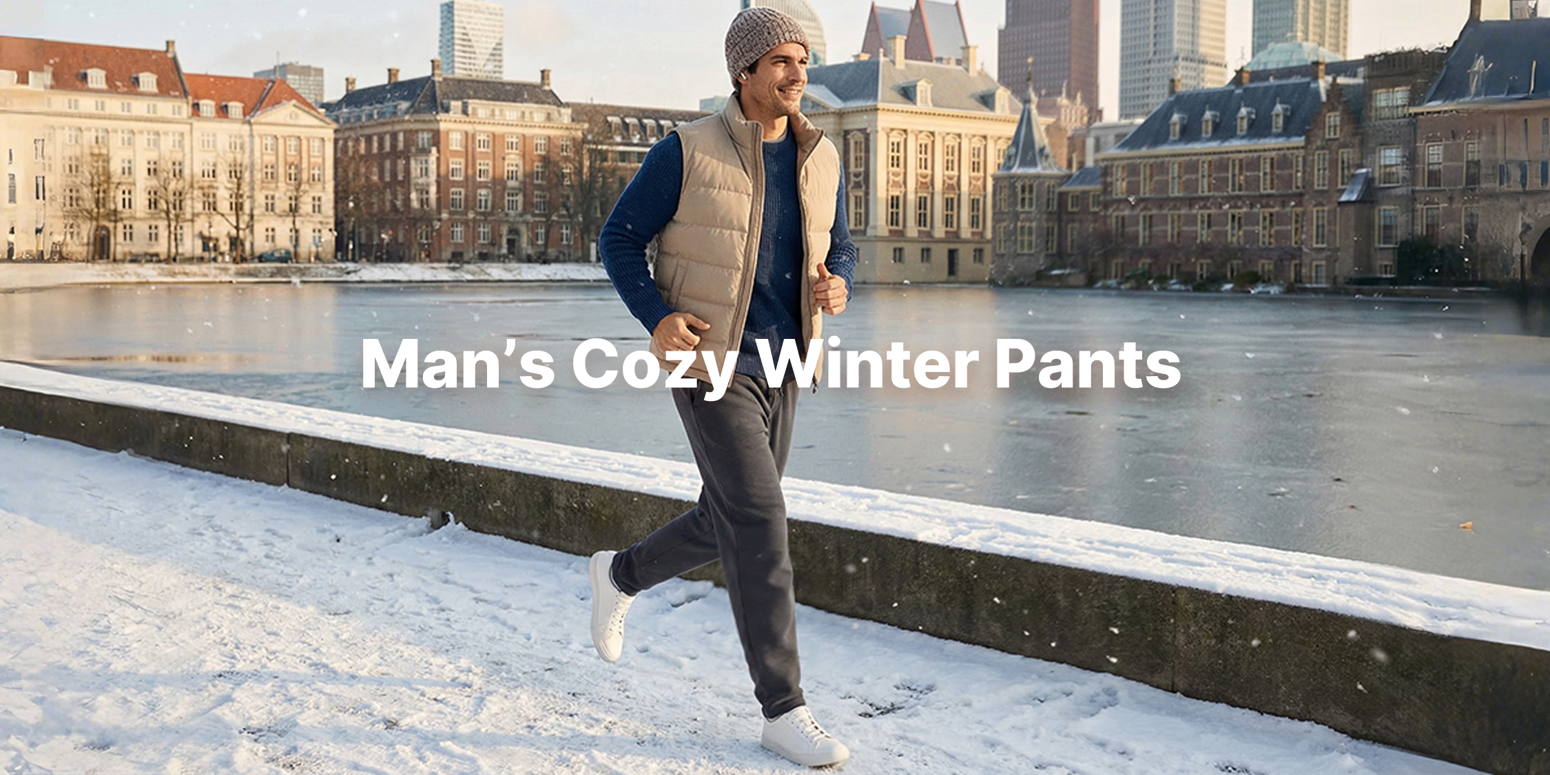 Warm & Stylish: Cozy Winter Pants for Man