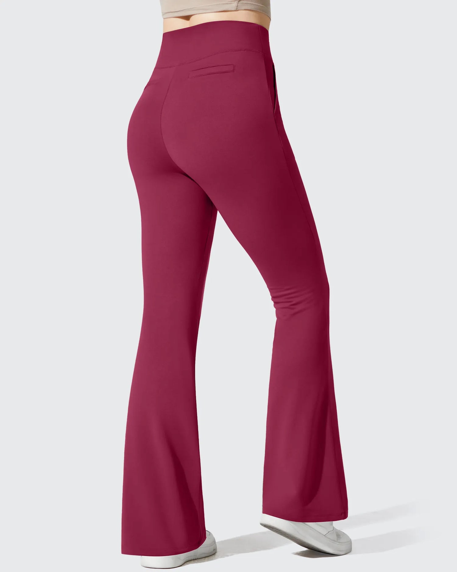 Barefeel Fleece Lined Pockets Flare Yoga Pants