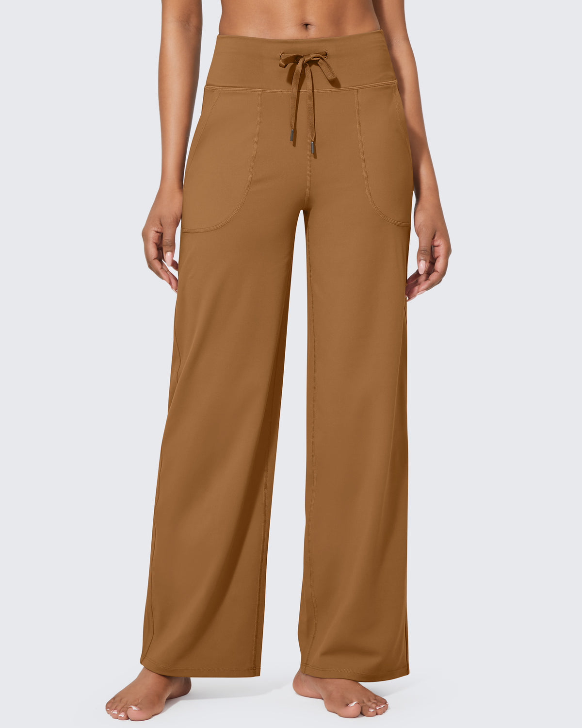 G4Free Activewear Business Casual High-Waist Wide Leg Pants 31 