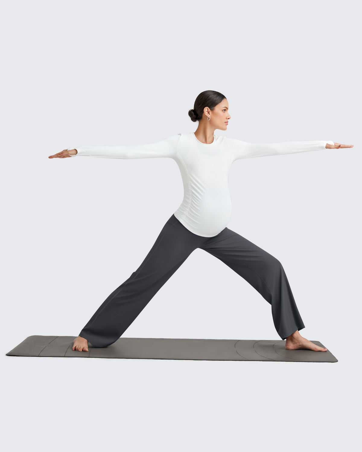 G4Free Activewear BareFeel Maternity Wide Leg Dress Pants 