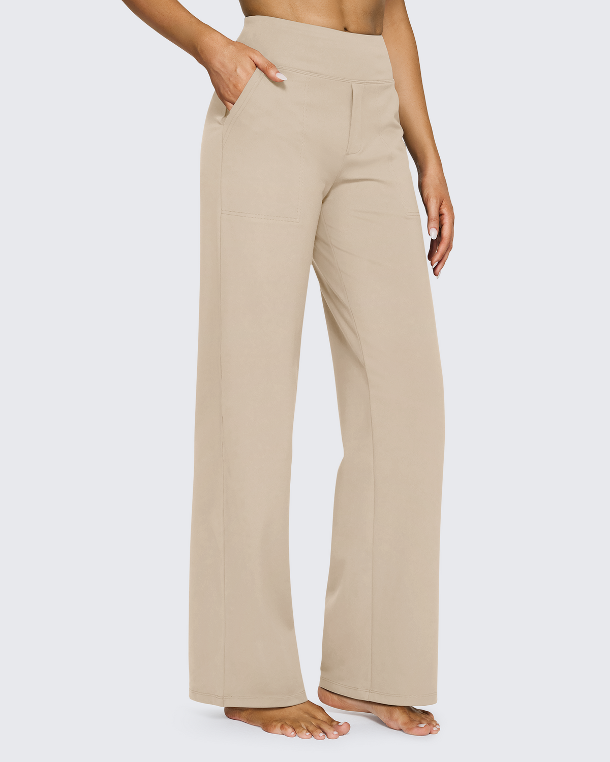 G4free Loose High-Waist Business Casual Pants 