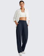G4Free Activewear ShiftReady High Waisted Wide Leg Dress Trousers 