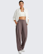 G4Free Activewear ShiftReady High Waisted Wide Leg Dress Trousers 