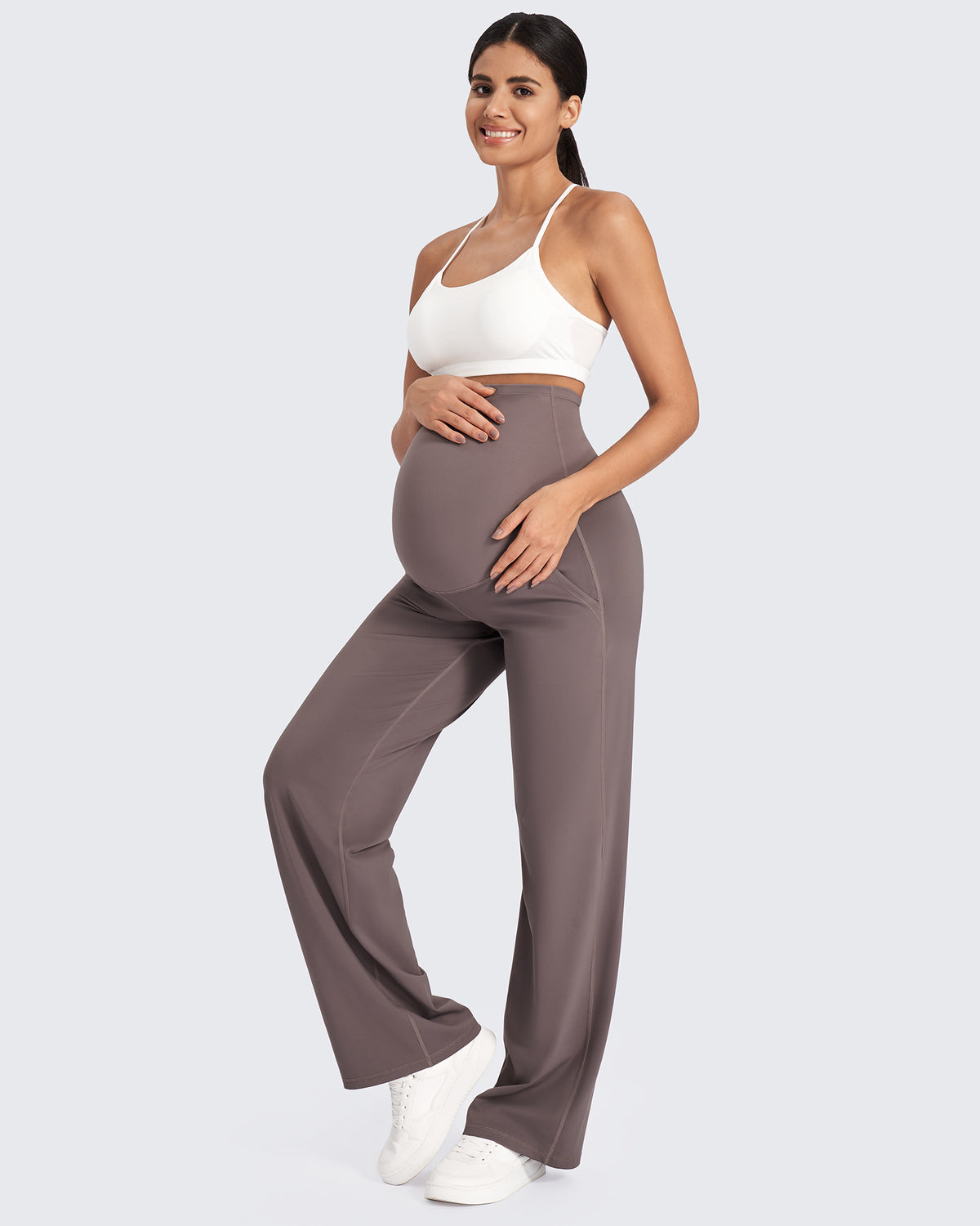 G4Free Activewear - Maternity Stretch Wide Leg Pants -GF24J289AA-S-GF24J290AA-S-GF24J291AA-S-GF24J289AB-M-GF24J290AB-M