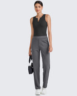 G4Free Activewear BareFeel Half Zip Cropped Workout Tank Tops 