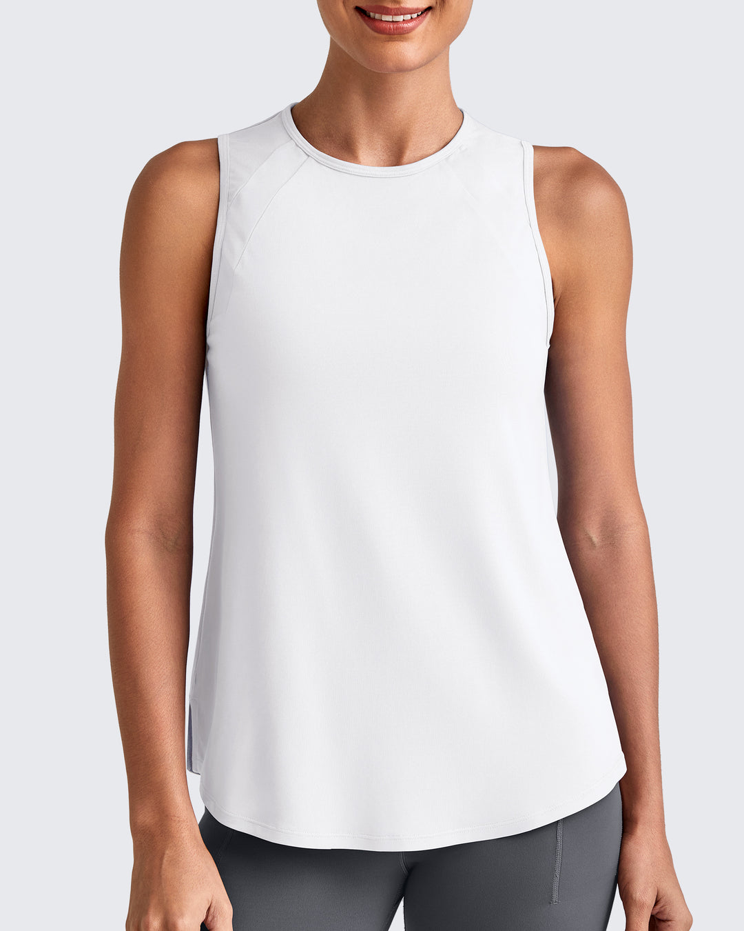 G4Free Activewear Lightweight Athletic Sleeveless Long Tank Tops 