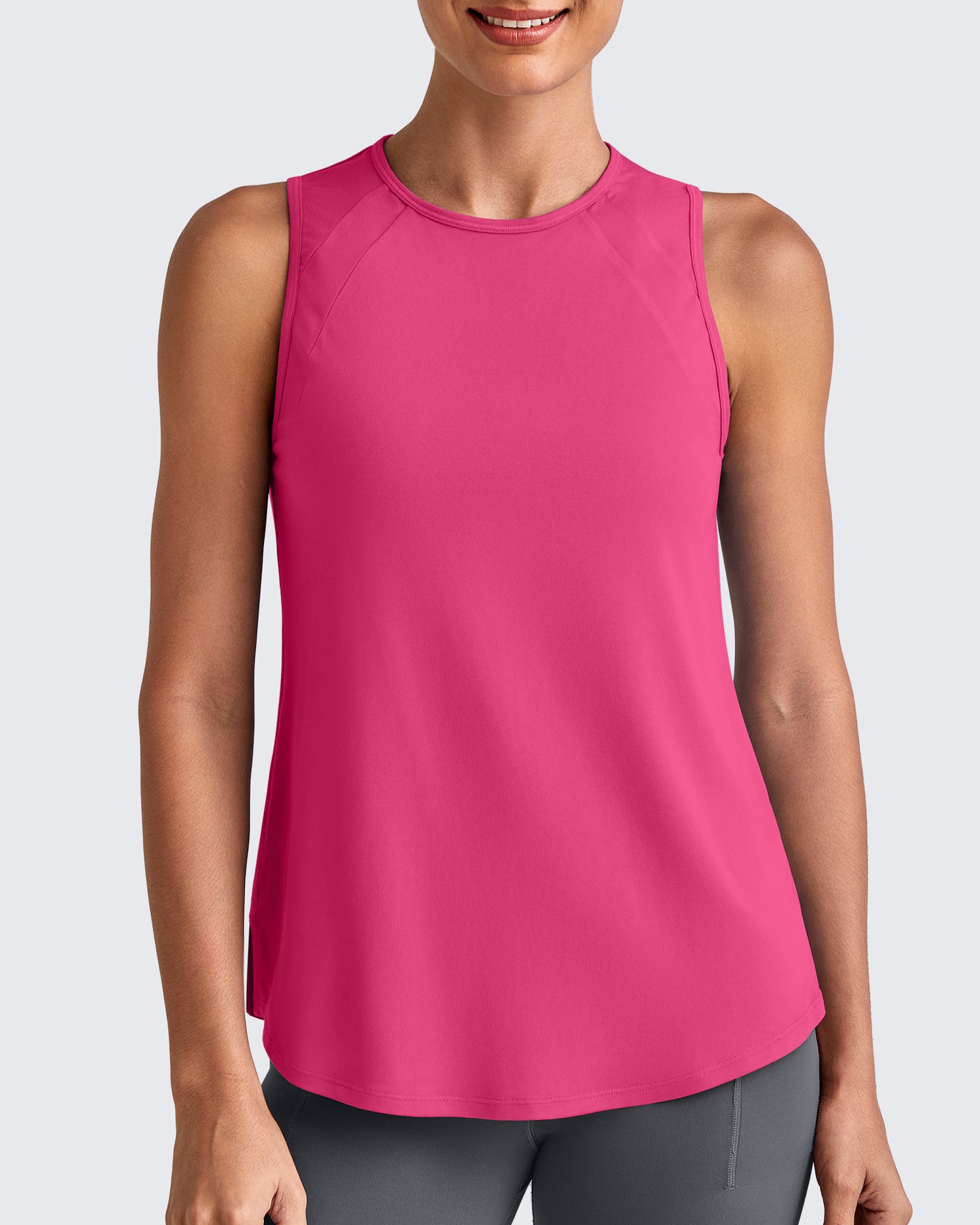G4Free Activewear Lightweight Athletic Sleeveless Long Tank Tops 