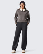 G4Free Activewear - Fleece Lined Loose Warm Narrowed Trouser Legs Pants -GF25J684AF-XS-GF25J685AF-XS-GF25J686AF-XS-GF25J684AA-S-GF25J685AA-S