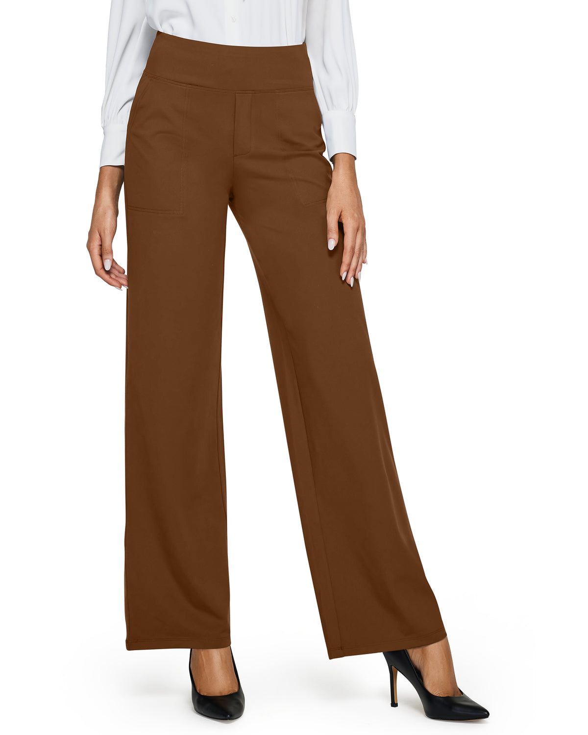 G4free Loose High-Waist Business Casual Pants 