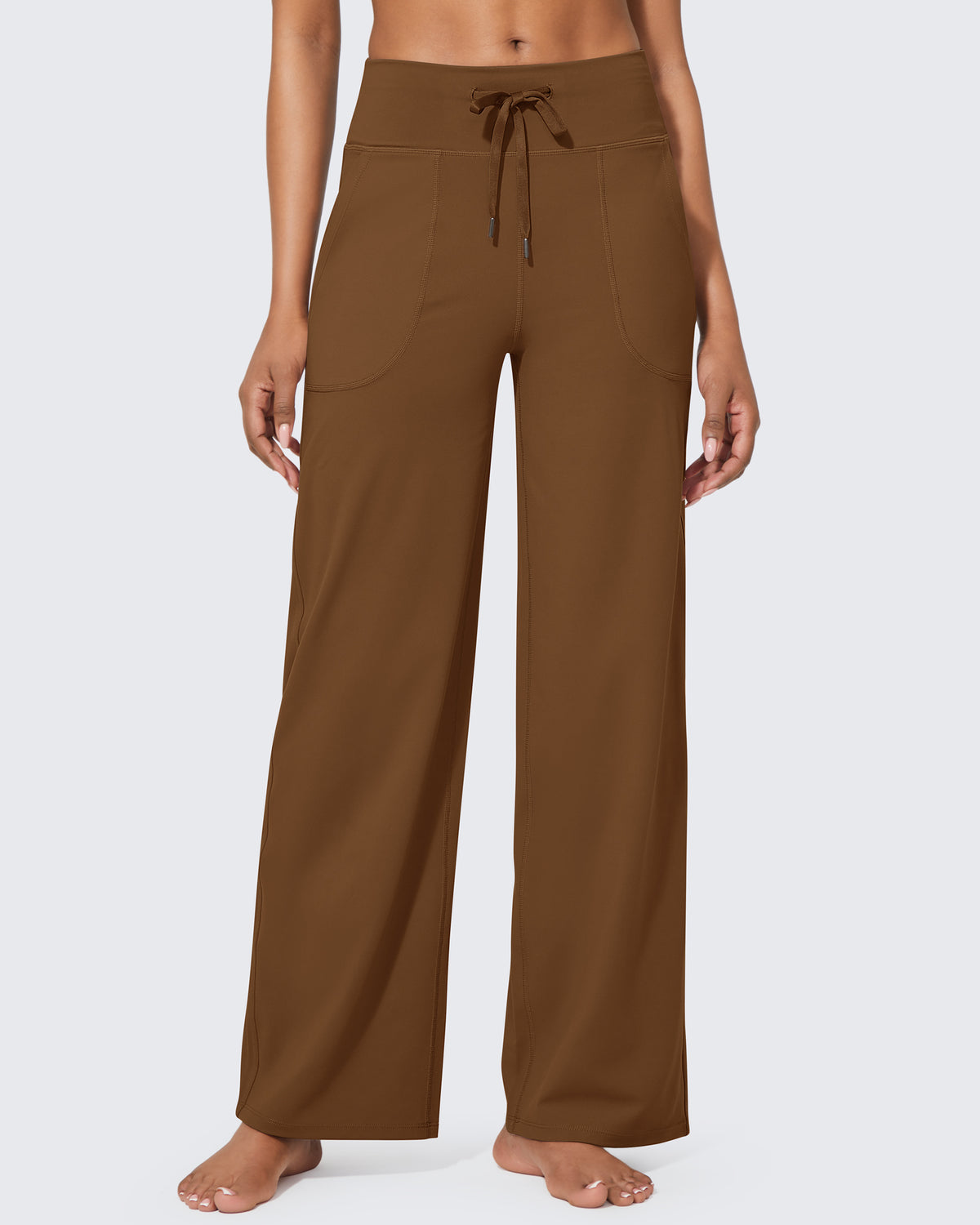G4Free Activewear Business Casual High-Waist Wide Leg Pants 31 
