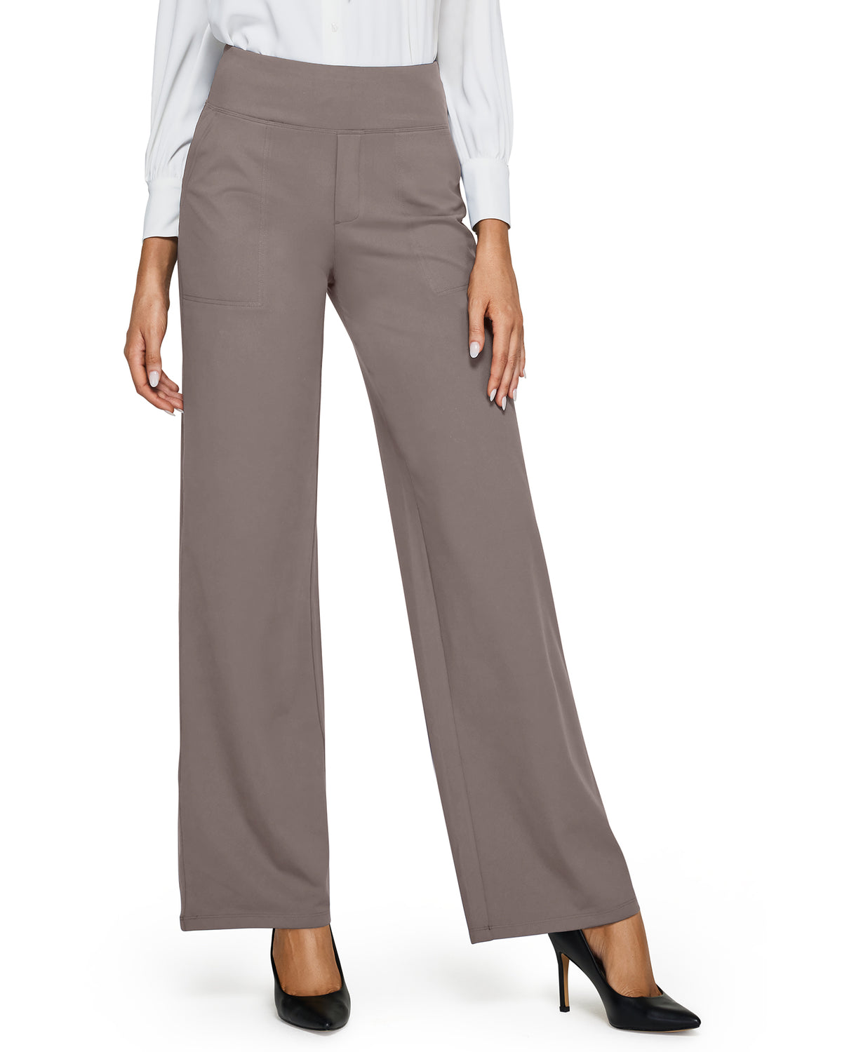 G4free Loose High-Waist Business Casual Pants 