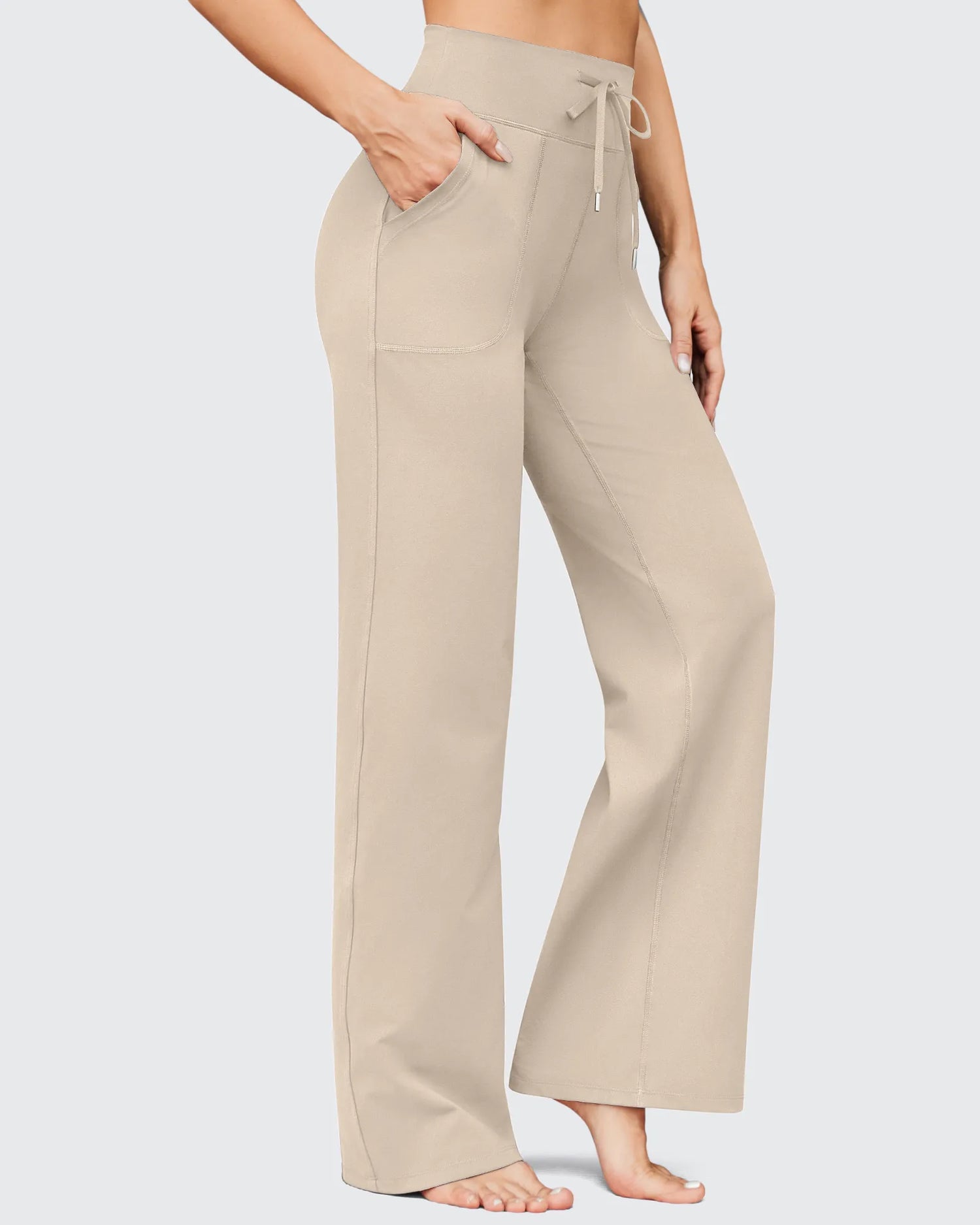 EverGoing Business Casual High-Waist Wide Leg Pants