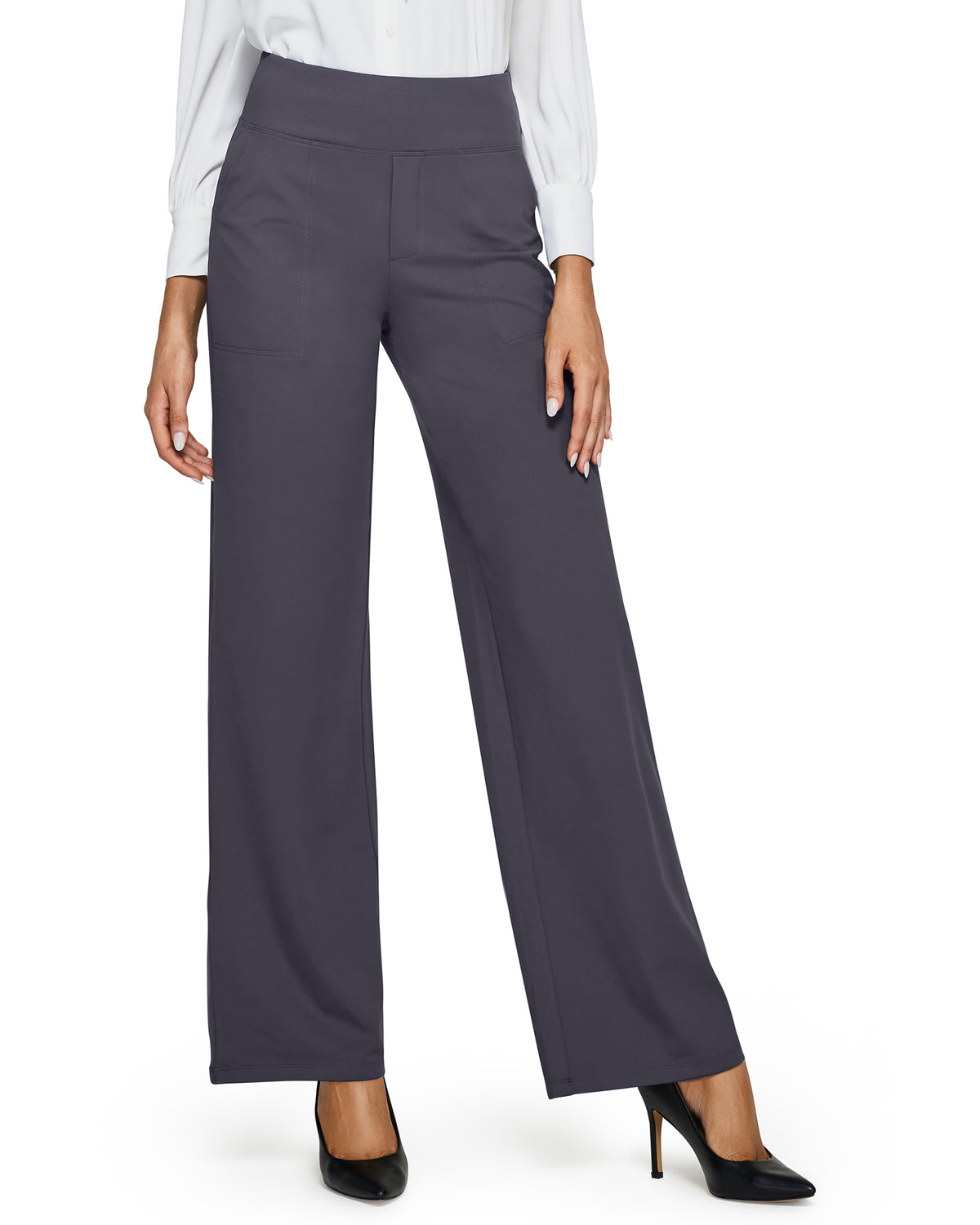 G4free Loose High-Waist Business Casual Pants 