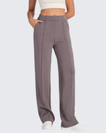 G4free Smoofit High-Waist Elastic Wide Leg Pants 