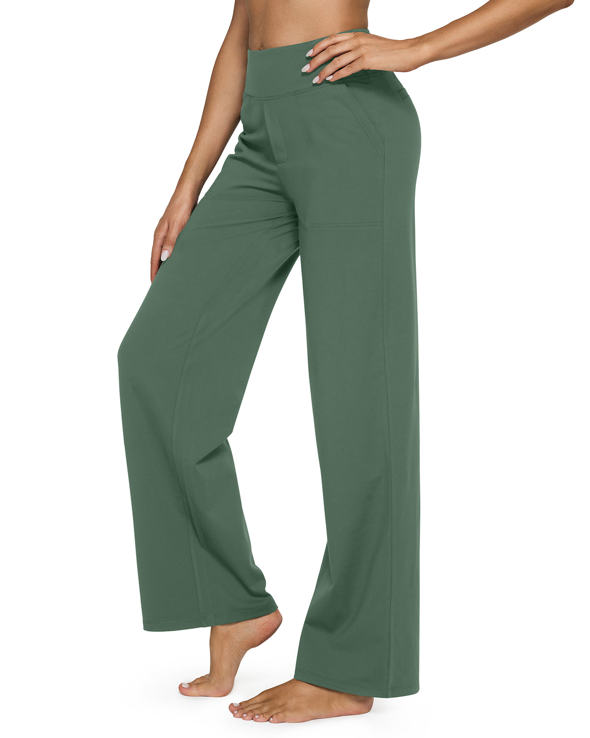 G4free Loose High-Waist Business Casual Pants 