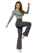 G4Free Activewear - Fleece Lined High-Waist Flare Work Pants -GF23A192AA-S-GF23A167AA-S-GF23A193AA-S-GF23A192AB-M-GF23A167AB-M